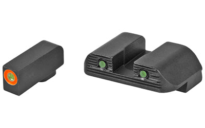 Glock Bold Sights by AmeriGlo, Green Tritium with Orange Front Outline, .200" Front, Gen 5 G17/G19/G26/G34