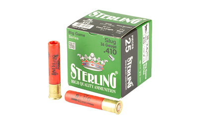 Sterling .410 Bore Shotgun Ammo Big Game Series Rifled Slug 2.5 in 1/4 oz Slug