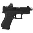 Glock 43X Custom "Shark Puppy" Black Handgun 9mm Luger 10rd Magazines (1) 3.9" Threaded Black Barrel Holosun 407K
