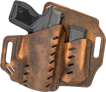 VersaCarry Guardian OWB Flex Vent Holster with Mag Pouch Right Hand 1911 Distressed Brown