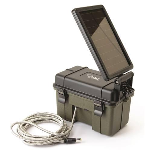 HME Trail Camera Solar Panel 12V Battery Pack Weatherproof Auxiliary Power