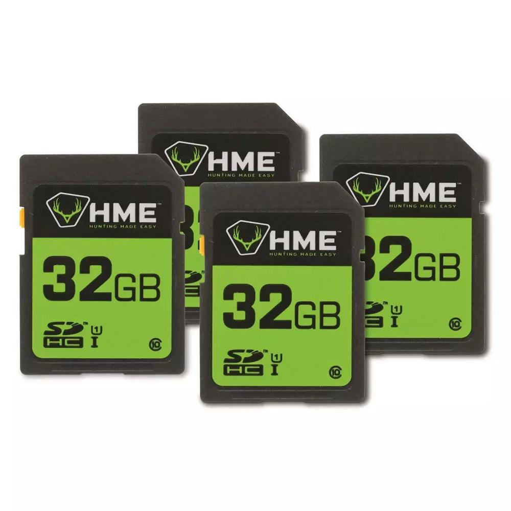 HME 32GB SDHC Trail Camera Memory Card 4/ct