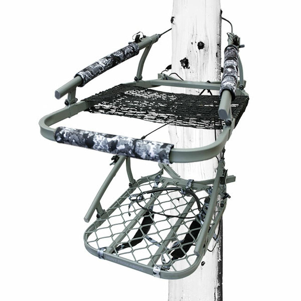 Hawk Ultra-Lite Aluminum Climber Tree Stand Grey Camo