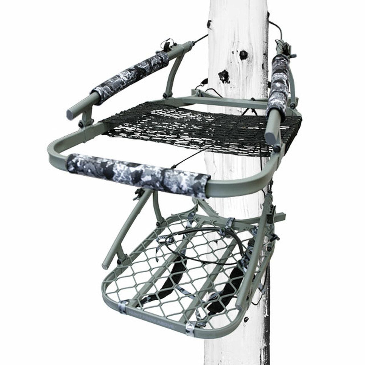 Hawk Ultra-Lite Aluminum Climber Tree Stand Grey Camo