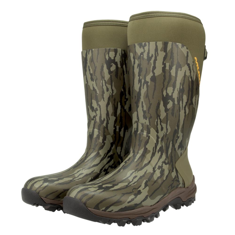 Muddy DV8 Non-Insulated Neoprene Rubber Boots Mossy Oak Bottomland Size 11D
