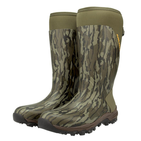 Muddy DV8 Non-Insulated Neoprene Rubber Boots Mossy Oak Bottomland Size 11D