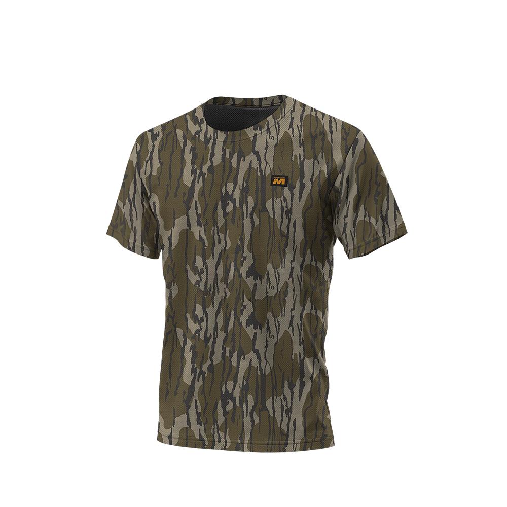 Muddy DV8 Ambush Lightweight Polyester Tee Mossy Oak Bottomland XL