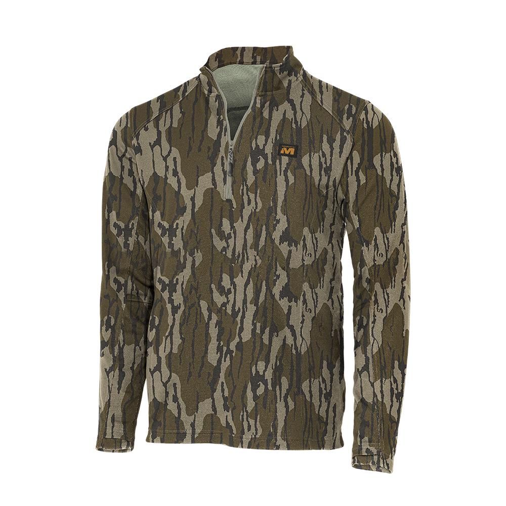 Muddy DV8 Quest Mid-Layer Quarter Zip Top Mossy Oak Bottomland Men's M