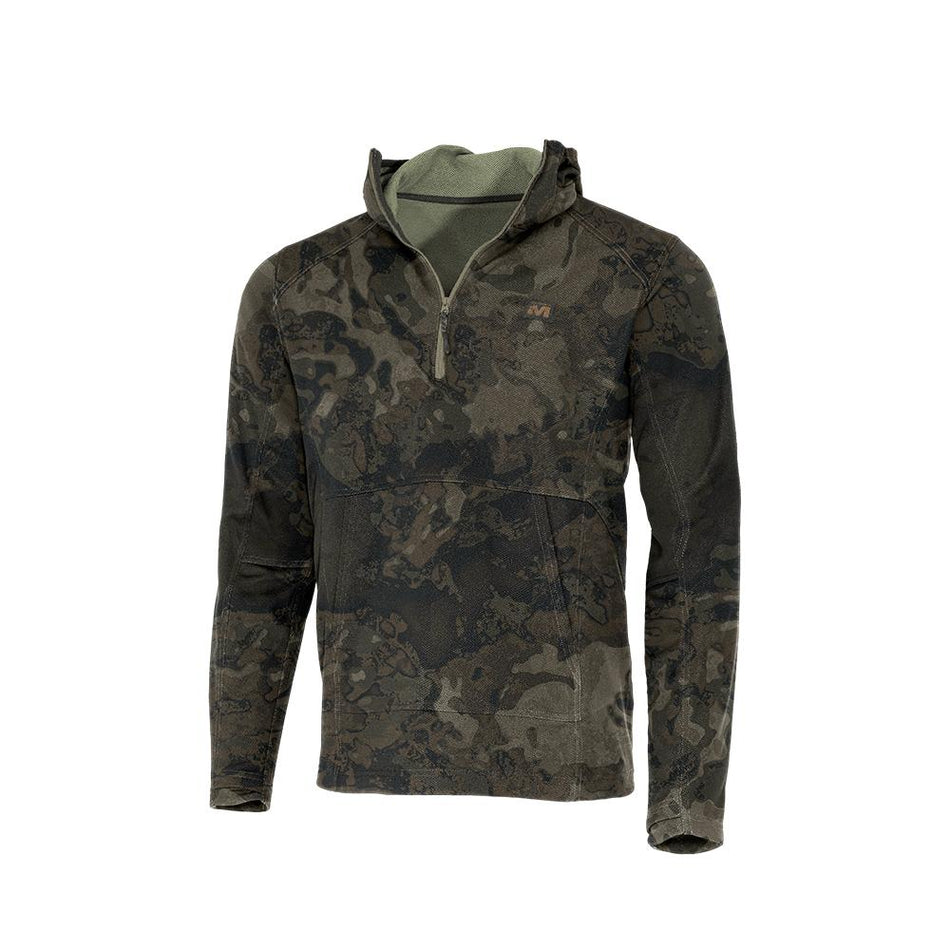 Muddy DV8 Quest 3XL Quarter Zip Midweight Hoodie Veil Canyon Grey