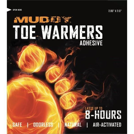 Muddy Single Pack Disposable Toe Warmers, Air Activated
