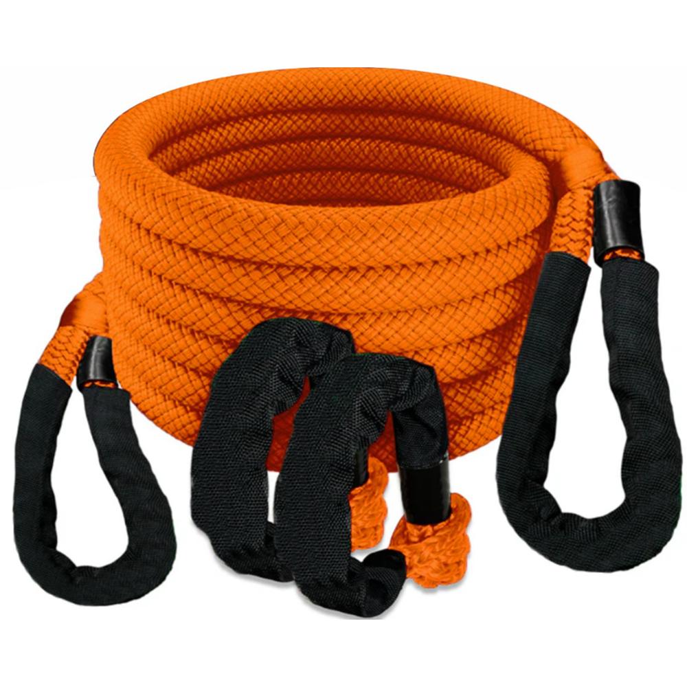 Muddy Kinetic Recovery Rope 30 Ft Orange 24200 Lb Breaking Strength Kit