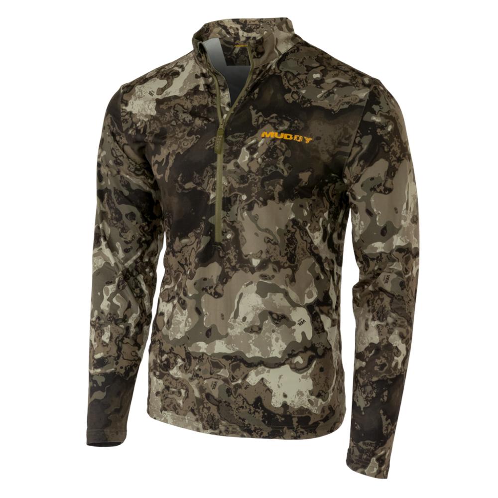 Muddy TR Lightweight 1/4 Zip Long Sleeve Hunting Shirt Veil Canyon Grey XXL