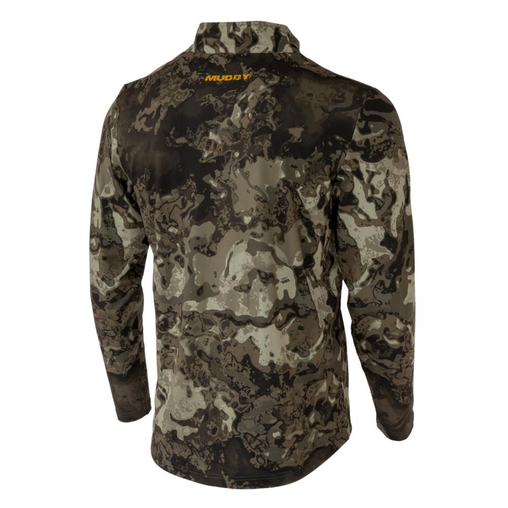Muddy TR TRX Lightweight Quarter Zip Long Sleeve Shirt Veil Canyon Grey XL