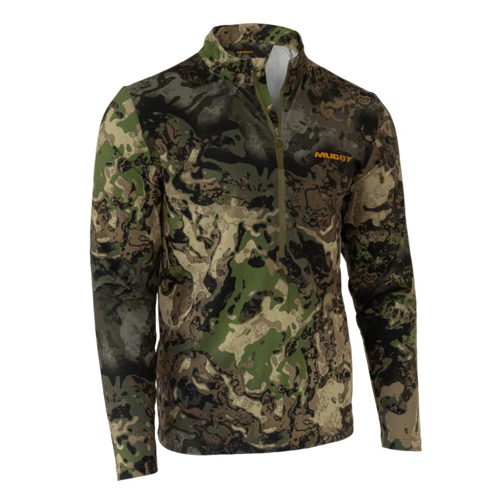 Muddy TRX Lightweight Quarter Zip Hunting Shirt Veil Canyon Hybrid Size L