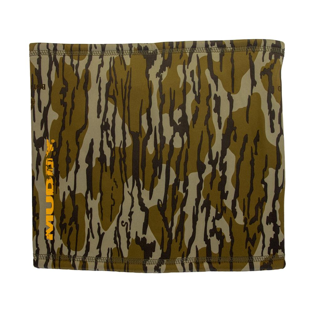 Muddy Heavyweight Laminated Neck Gaiter Mossy Oak Bottomland Camo
