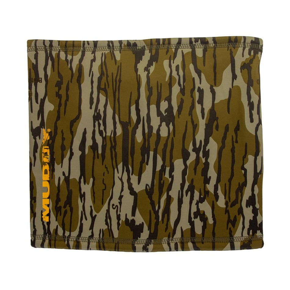 Muddy Heavyweight Laminated Neck Gaiter Mossy Oak Bottomland Camo