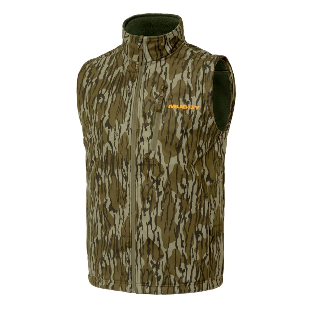Muddy Timber Recon Extreme Windproof Softshell Vest Mossy Oak Bottomland 2XL