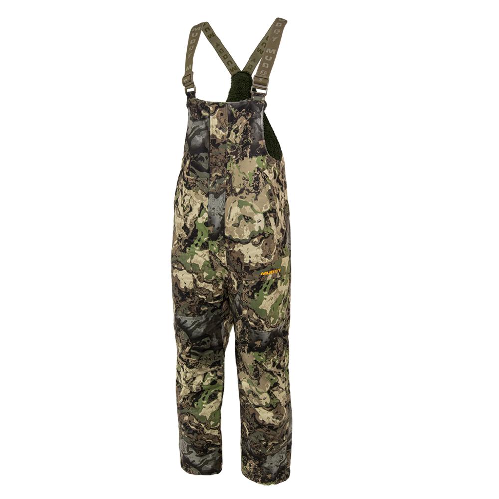 Muddy TRX Sherpa Fleece Waterproof Bib Overalls Veil Canyon Hybrid Large