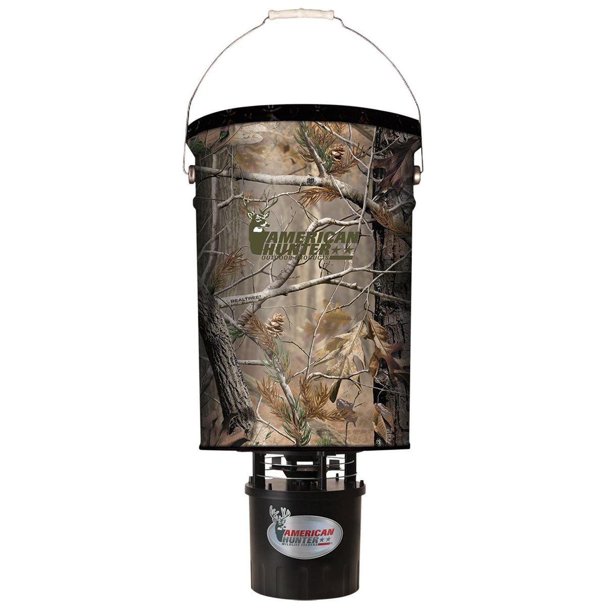 GSM 50 lb Camo Hanging Wildlife Feeder with Electronic Kit