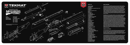 TekMat Mossberg Shotgun Schematic 12x36 Cleaning Mat