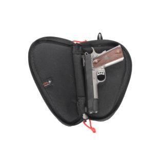 G-Outdoors Contoured Pistol Carry Case with Oversized Locking Zipper - Black, Fits up to 5" Barrel