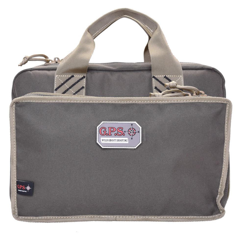 GPS Wild About Shooting Quad Handgun Case with Mag Storage Rifle Green