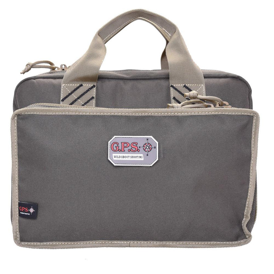 GPS Wild About Shooting Quad Handgun Case with Mag Storage Rifle Green