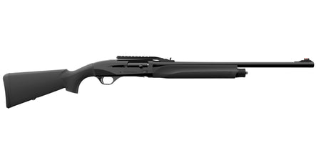 Retay USA GOR20SLBLK24 Gordion Slug 20 Gauge 3" 4+1 24" Black Vent Rib Barrel, Stainless Aluminum Receiver, Fixed w/Pistol Grip Black Synthetic Stock