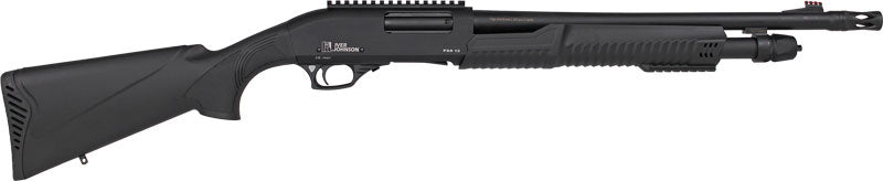 IVER JOHNSON PUMP 12GA 3" 18" MUZZLE BRAKE BLUED SYNTHETIC