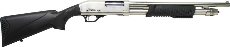 IVER JOHNSON PUMP 12GA 3" 18" CYLINDER NICKEL SYNTHETIC