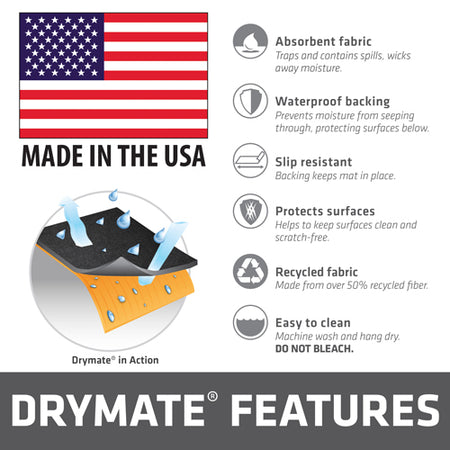 Drymate Charcoal Cleaning Mat 16x20 Pistol Size