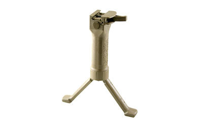 Grip Pod V2 Tan Bipod Vertical Foregrip, Cam Lever Picatinny Mount, Steel Reinforced GPS-V2-CL-T
