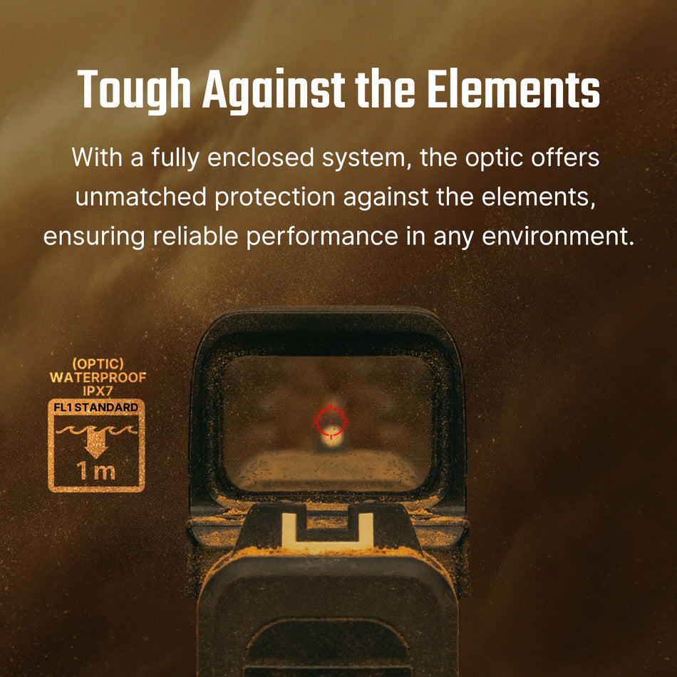 Osight SE 1x Multi-Reticle Red Dot Sight 2 MOA Dot 32 MOA Circle RMSc