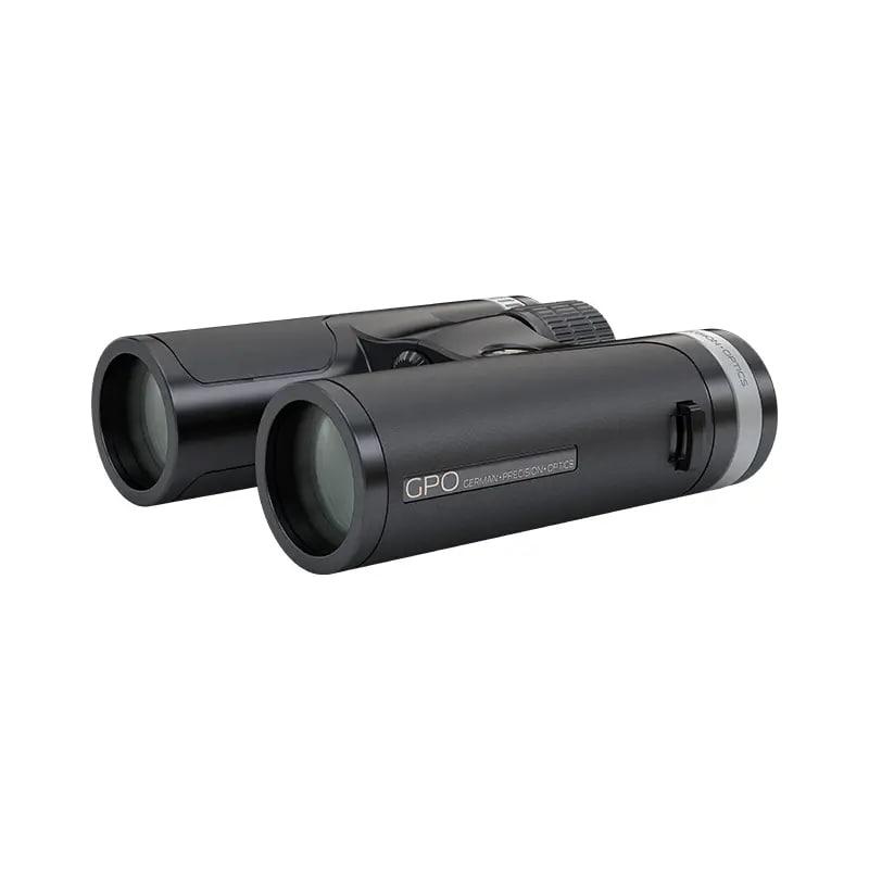 GPO Passion SD 10x34 Compact Binoculars Magnesium Frame High-Grade SD Glass Black Silver