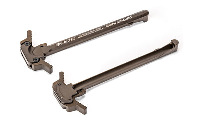 Griffin Armament SNACH15R3-FDE Suppressor-Normalized Ambidextrous Charging Handle, AR-15, Brown