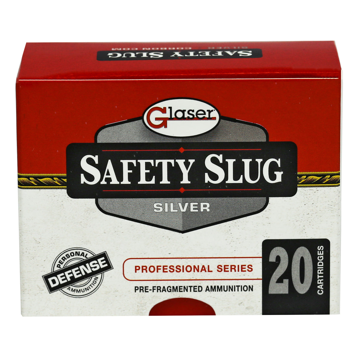 Glaser .380 ACP/Auto Silver 70 grain Pre-Fragmented ammunition
