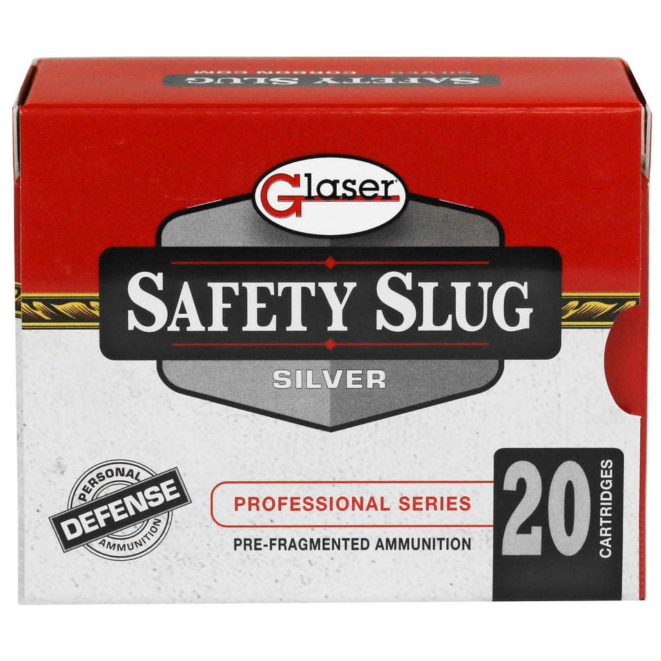 Glaser .38 Special Silver +P 80 grain Pre-Fragmented ammunition