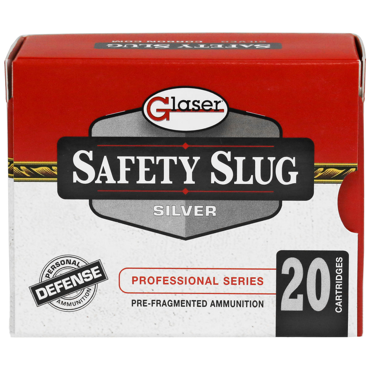 Glaser .40 S&W Silver 115 grain Pre-Fragmented ammunition