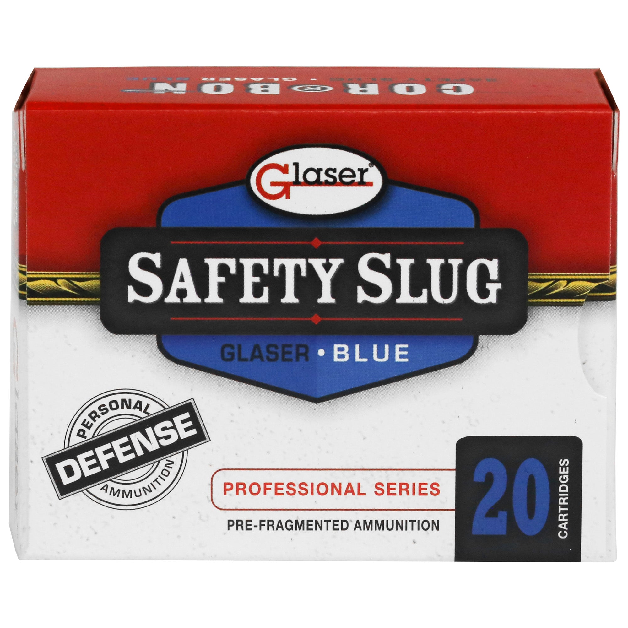 Glaser .45 ACP/Auto Blue +P 145 grain Pre-Fragmented ammunition