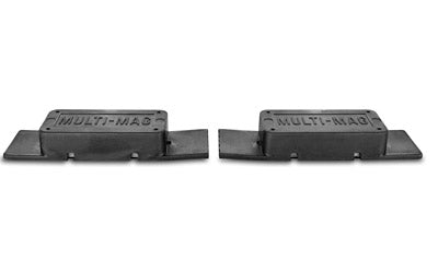Gun Storage Solutions Double Soft Rubber Coated Multi-Mag Storage Strips, Black, 2 Pack MULTMAG2