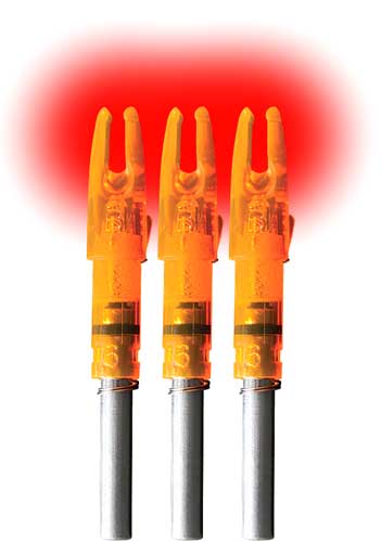 Lumenok Lighted Nock GT Series Orange 3PK