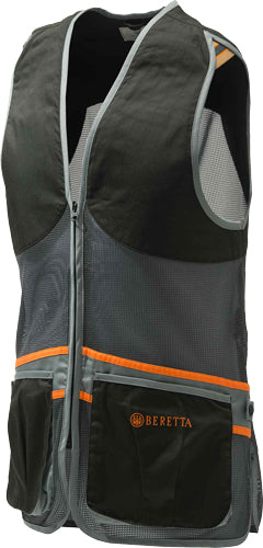 Beretta Men's Full Mesh Vest - Large Black/Grey Colorway