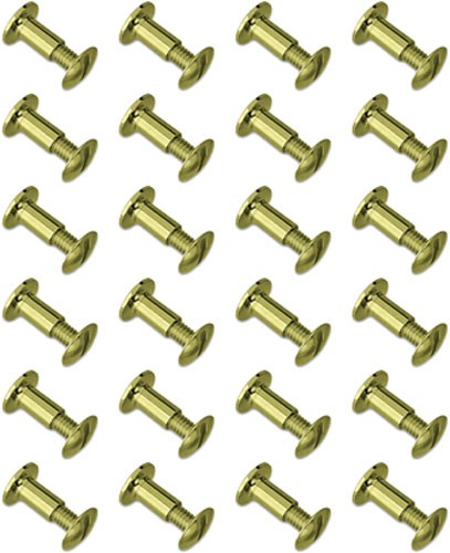 GrovTec Brass Chicago Screw Set 24-Pack