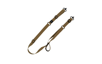 GrovTec QS Sabre 2-Point Sling, Quick Slide, Tailless Design, Coyote Brown, Includes Swivels GTSL135