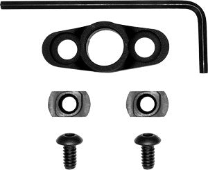 GrovTec M-LOK Flanged Push Button Swivel Mount Full Rotating Black