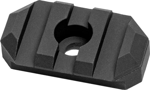 GrovTec Black Aluminum M-LOK 1.3" 3 Slot Rail Section