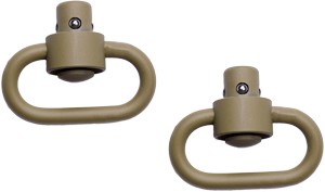 GrovTec 1-1/4" Cerakote Desert Sand HD Push Button Swivels 2 Pack