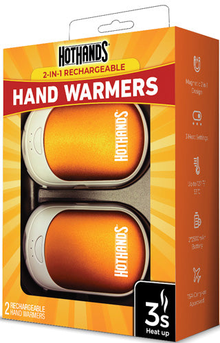 HotHands 2-in-1 Rechargeable Hand Warmers 10 Hour 2 Pack