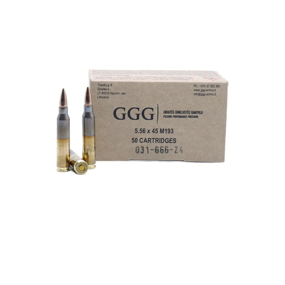 GGG 5.56x45mm NATO M193 55 Grain Full Metal Jacket(FMJ)