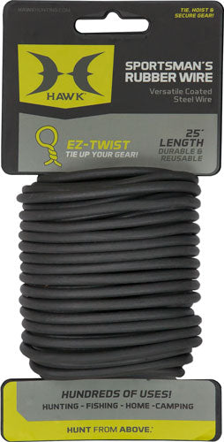 Hawk Sportsman's 25' Rubber Coated Wire Outdoor and Hunting Utility